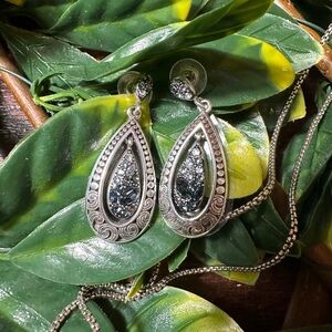 Brighton Silver Teardrop Earrings